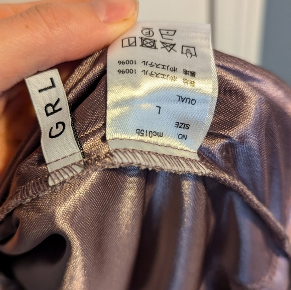 GRL Lavender Floral Dress Size Large - Picture 8 of 8